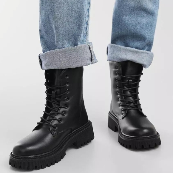 DV Madrin Chunky Combat Boot Size 7 - Picture 3 of 5